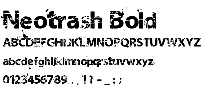 NeoTrash Bold font